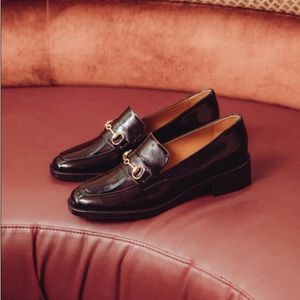 Bobbies Paris x Juny Breeze black patent leather Leila loafer